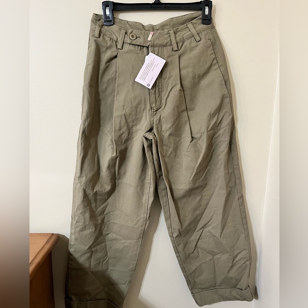 Free People Army Green pants